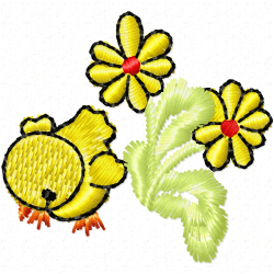 Small Birds Embroidery Design 9